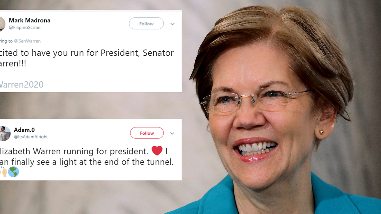 Elizabeth Warren threw her hat into the ring for the 2020 presidential race. The internet reacted