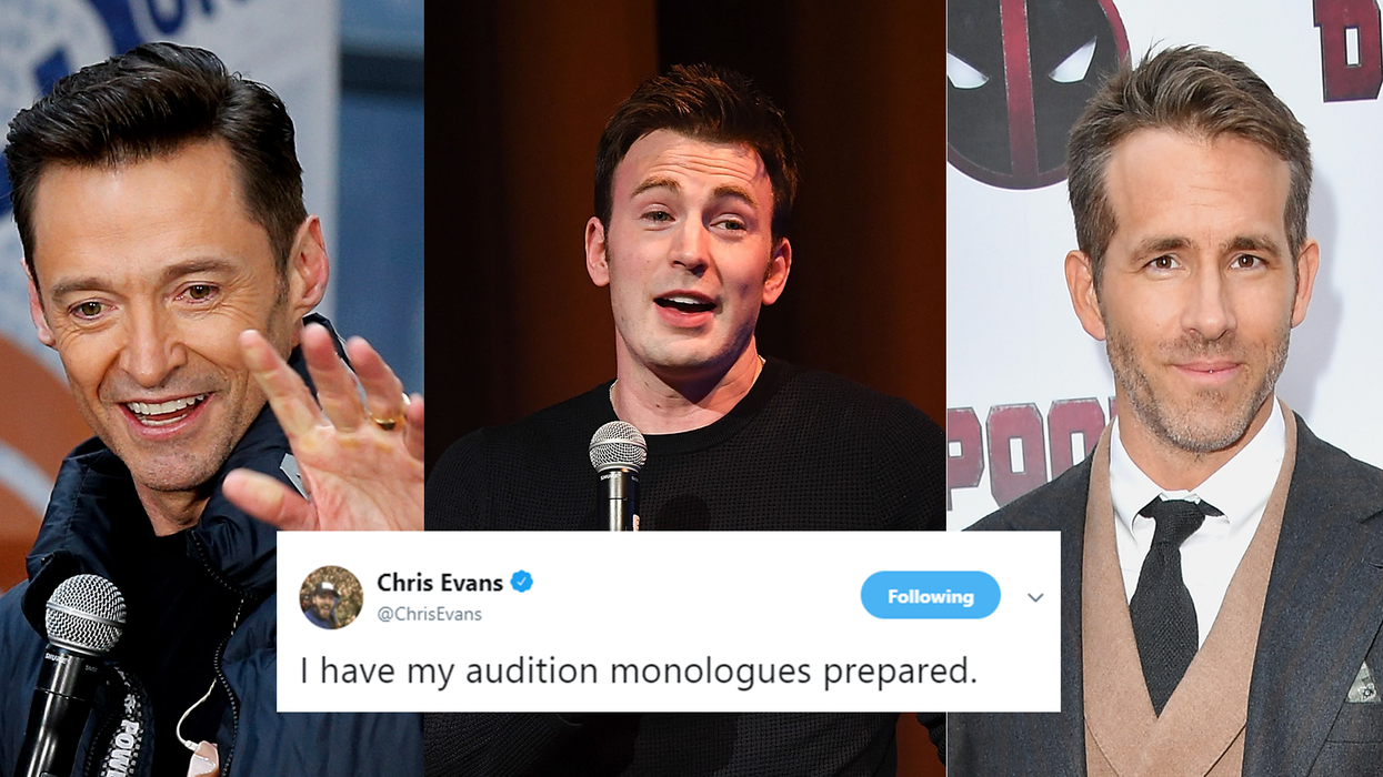 Ryan Reynolds has been trolling Hugh Jackman on Twitter, but this time Chris Evans got involved, too, and it's hilarious