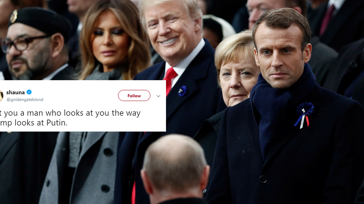 Remembrance Day: Trump's expression when he saw Putin at a Remembrance service in France says it all