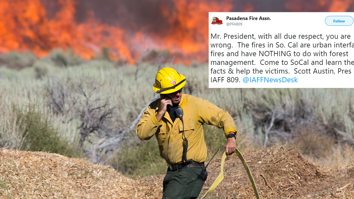 California wildfires: Firefighters blast Trump's 'ill-informed' tweets blaming disaster on 'mismanaged forests'