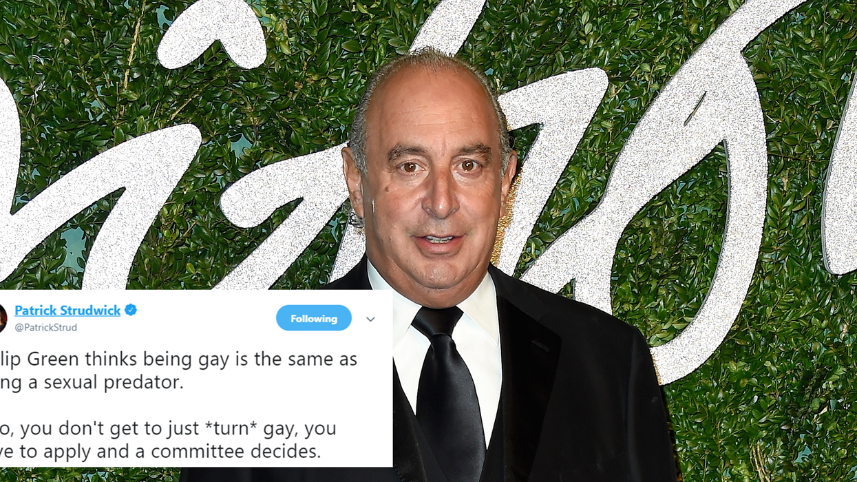 Sir Philip Green said 'I'll turn gay and proposition you' to a male reporter and people are outraged