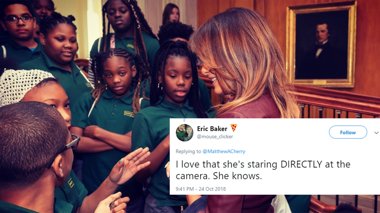 This photo of Melania Trump went viral for an unexpected reason