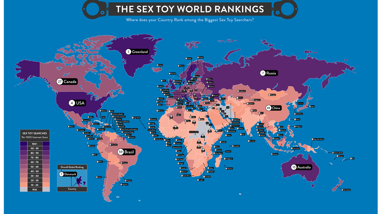 These are the countries that search for sex toys the most