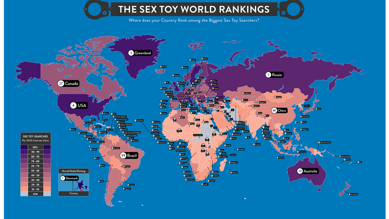 These are the countries that search for sex toys the most