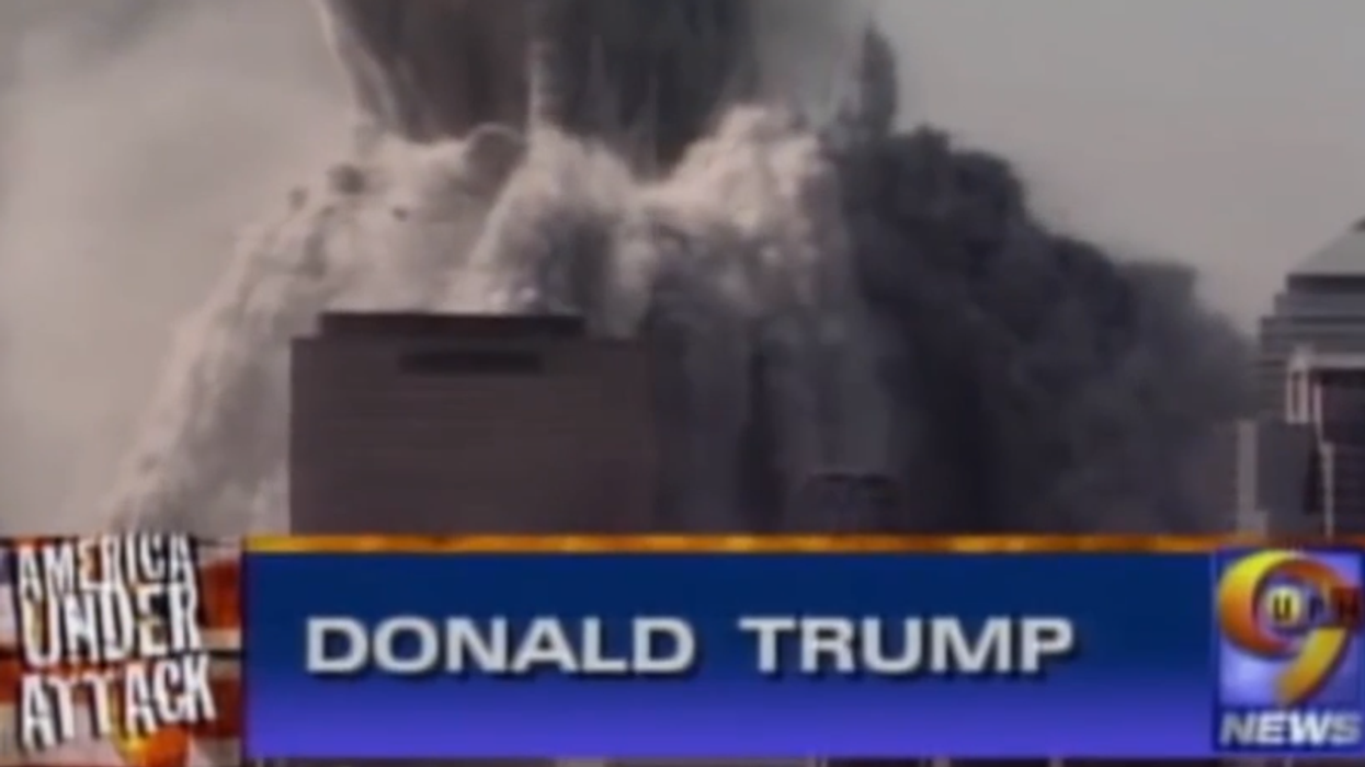 Donald Trump said his building is now 'the tallest' in downtown Manhattan just hours after the 9/11 attacks