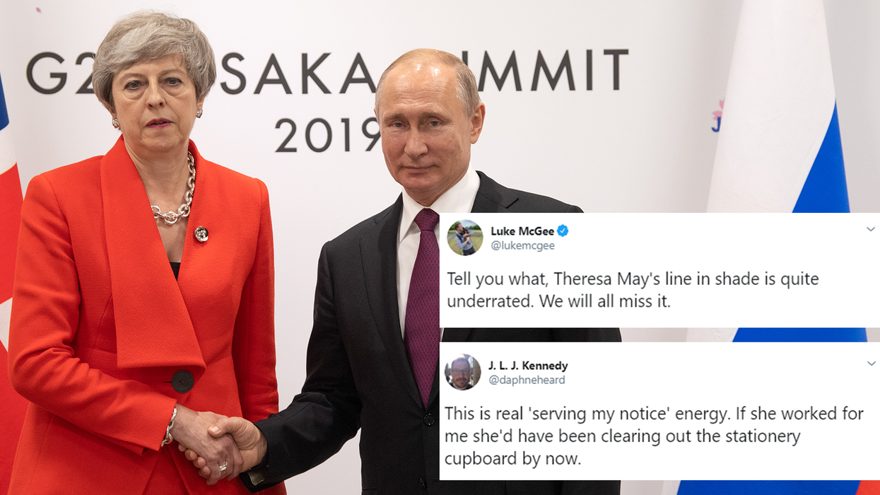 G20 summit: Theresa May shaking hands with Putin is the most awkward thing you'll see today