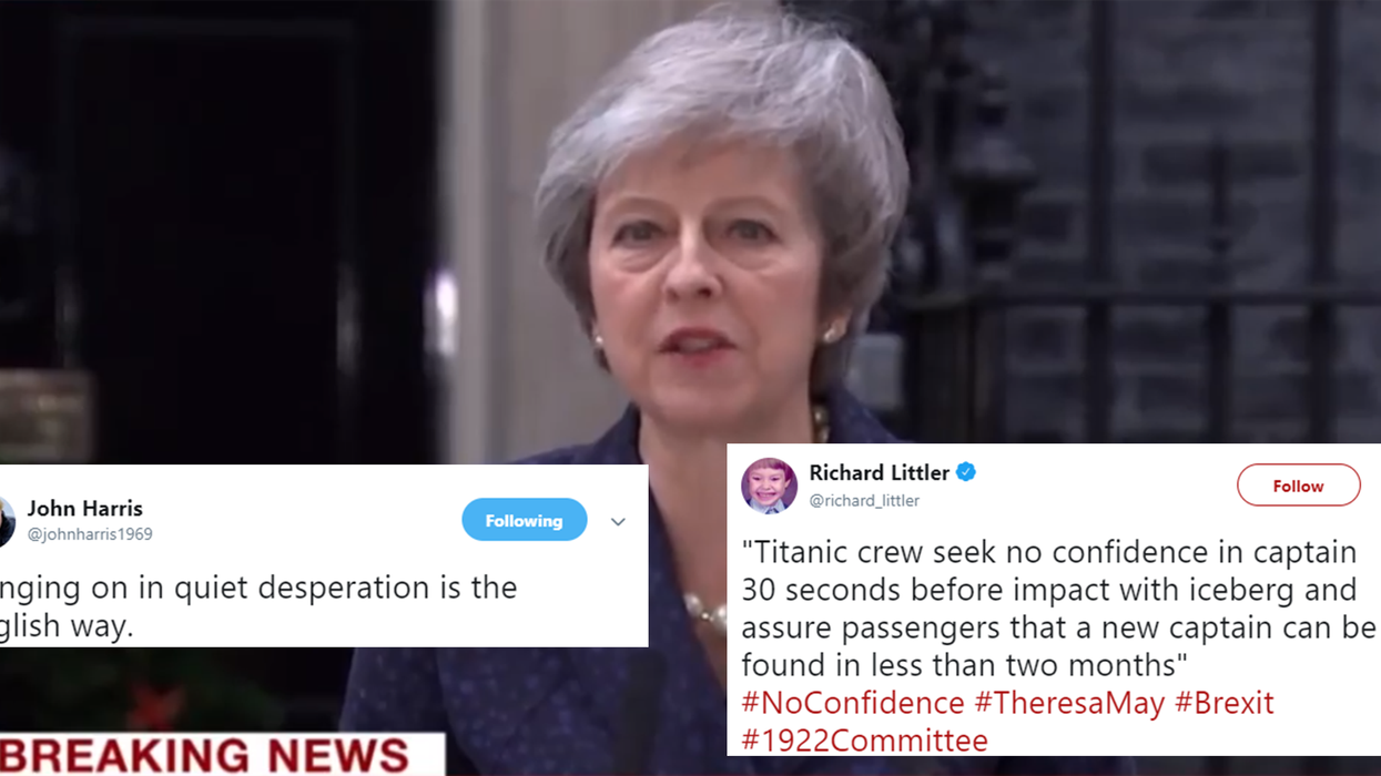 Theresa May is facing a vote of no confidence and people are despairing in British democracy