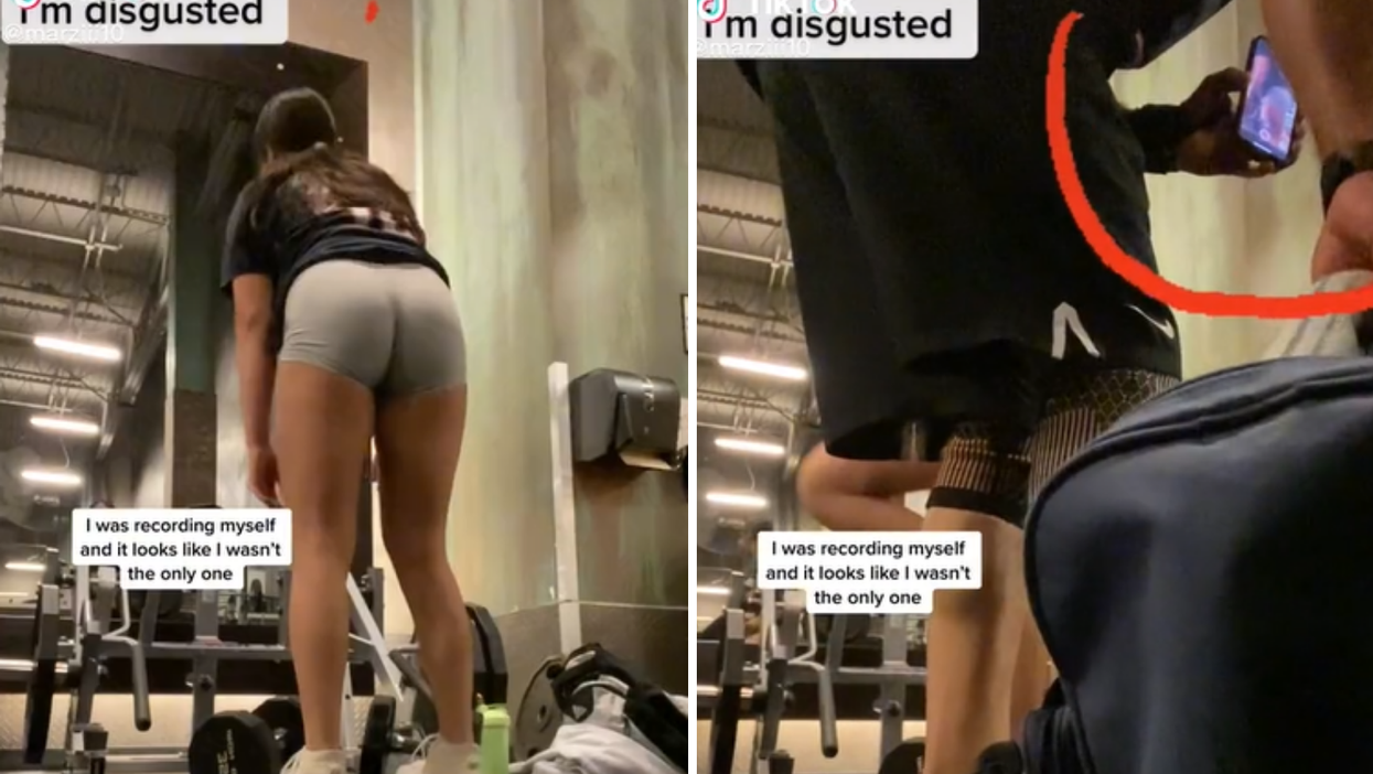 Woman ‘disgusted’ after man seemingly records her in gym