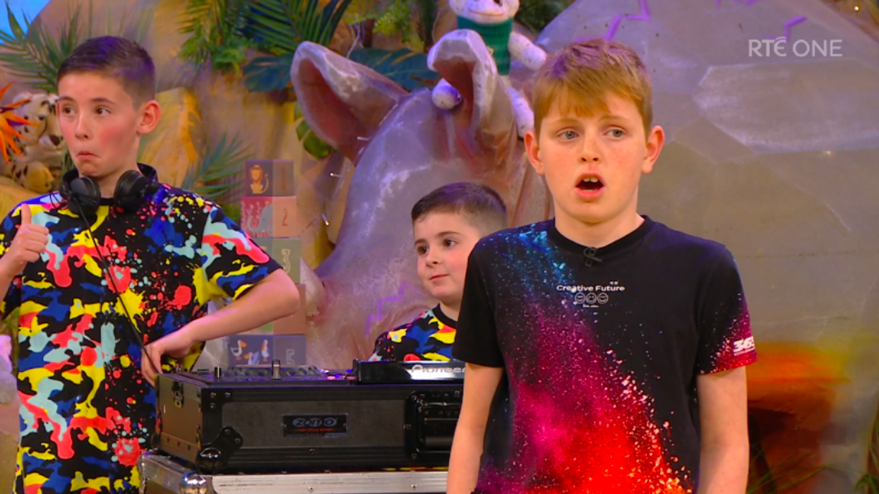 Child has priceless reaction to boy singing Ave Maria on The Late Late Toy Show