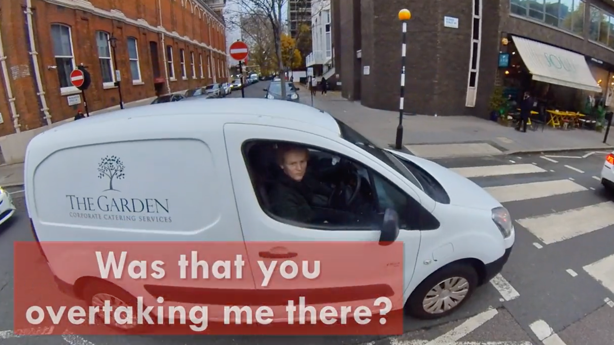 Jeremy Vine becomes pals with a driver who cut him off in heart-warming helmet-cam video