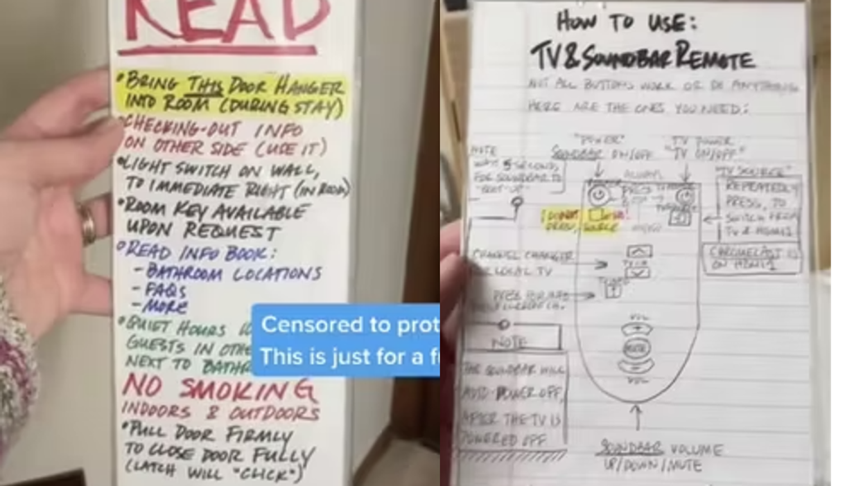 AirBnb host accused of having ‘control issues’ after posting dozens of rules all over guest’s room