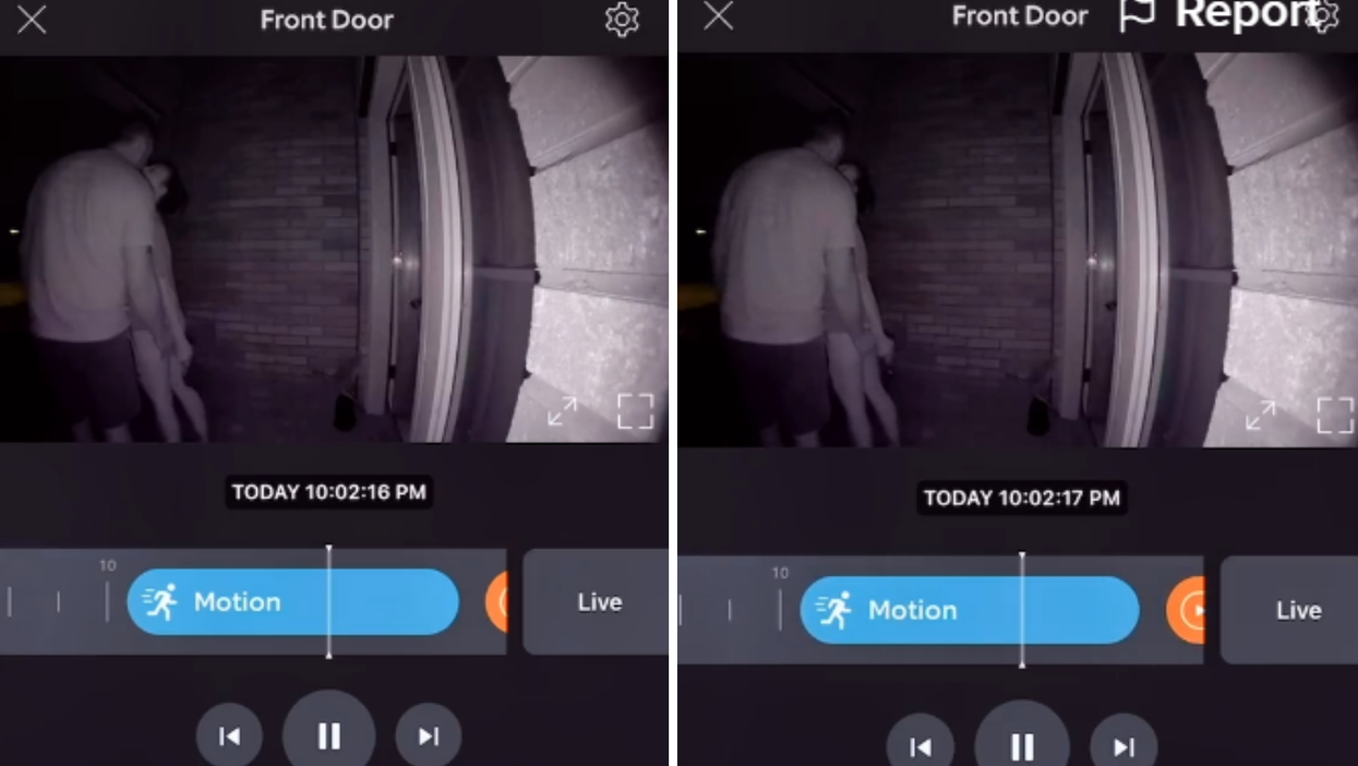 Woman catches her husband cheating on her own doorbell camera