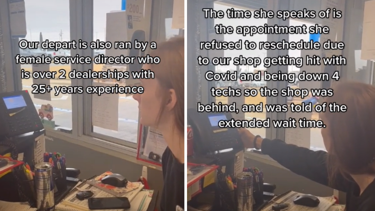 Staff at car dealership baffled as woman refuses to let female mechanic work on her car