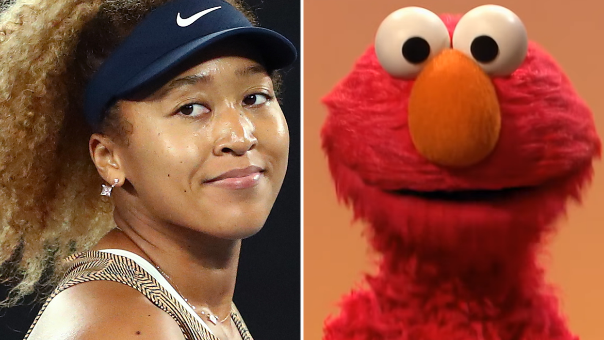 Tennis star Naomi Osaka challenges Zoe and Rocco to doubles game after meeting Elmo