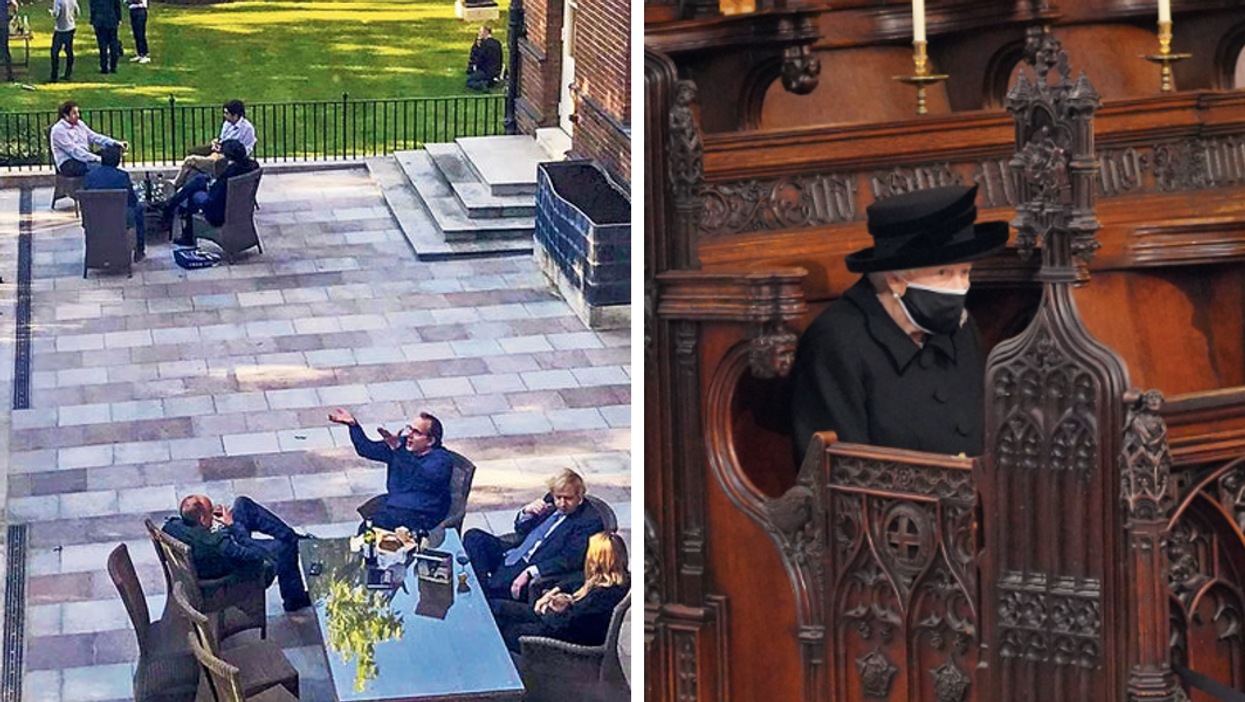 The UK lockdown summed up in two images