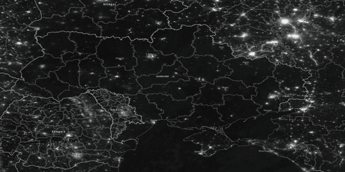 Images from space show how Ukraine has been plunged into darkness | indy100