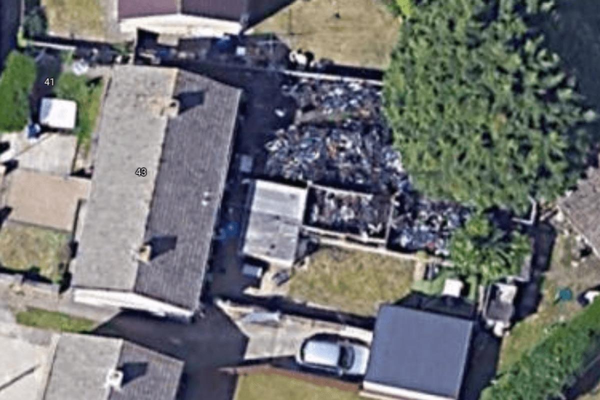 Police raid house that had so many stolen bikes they could be seen on Google Maps