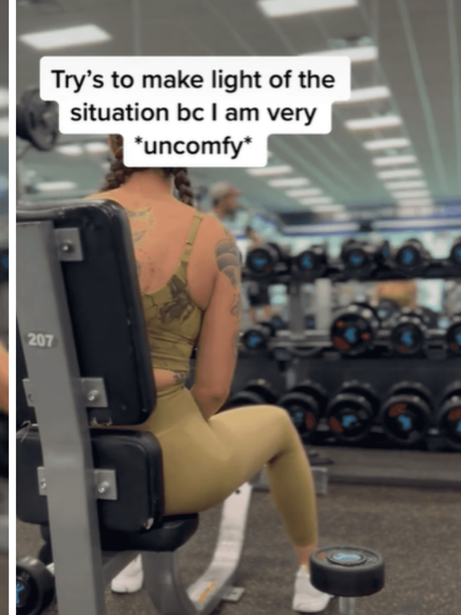 Man 'jokes' about hitting woman at gym with weight because she's 'conceited'