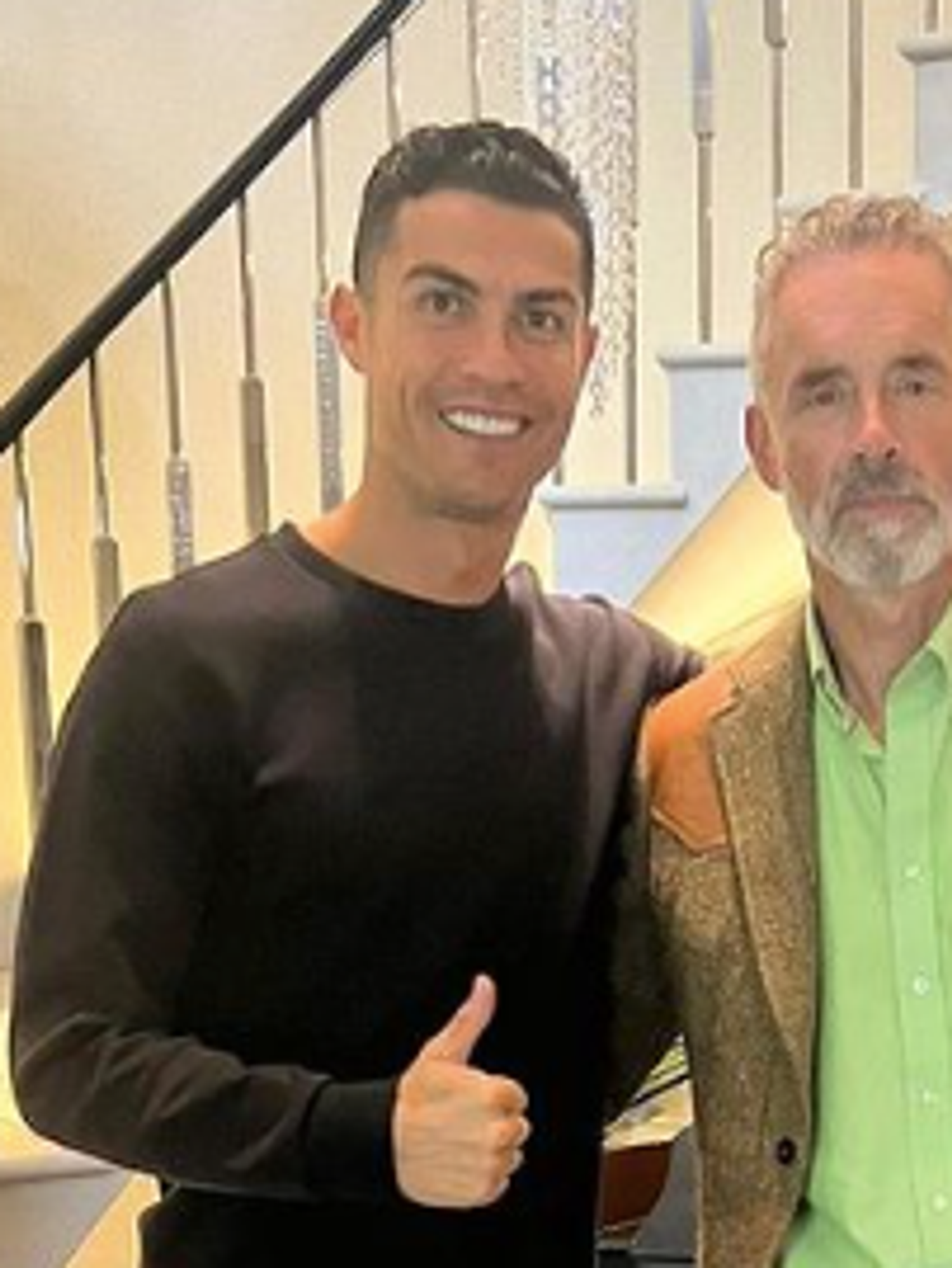 Cristiano Ronaldo leaves the internet baffled after meeting Jordan Peterson