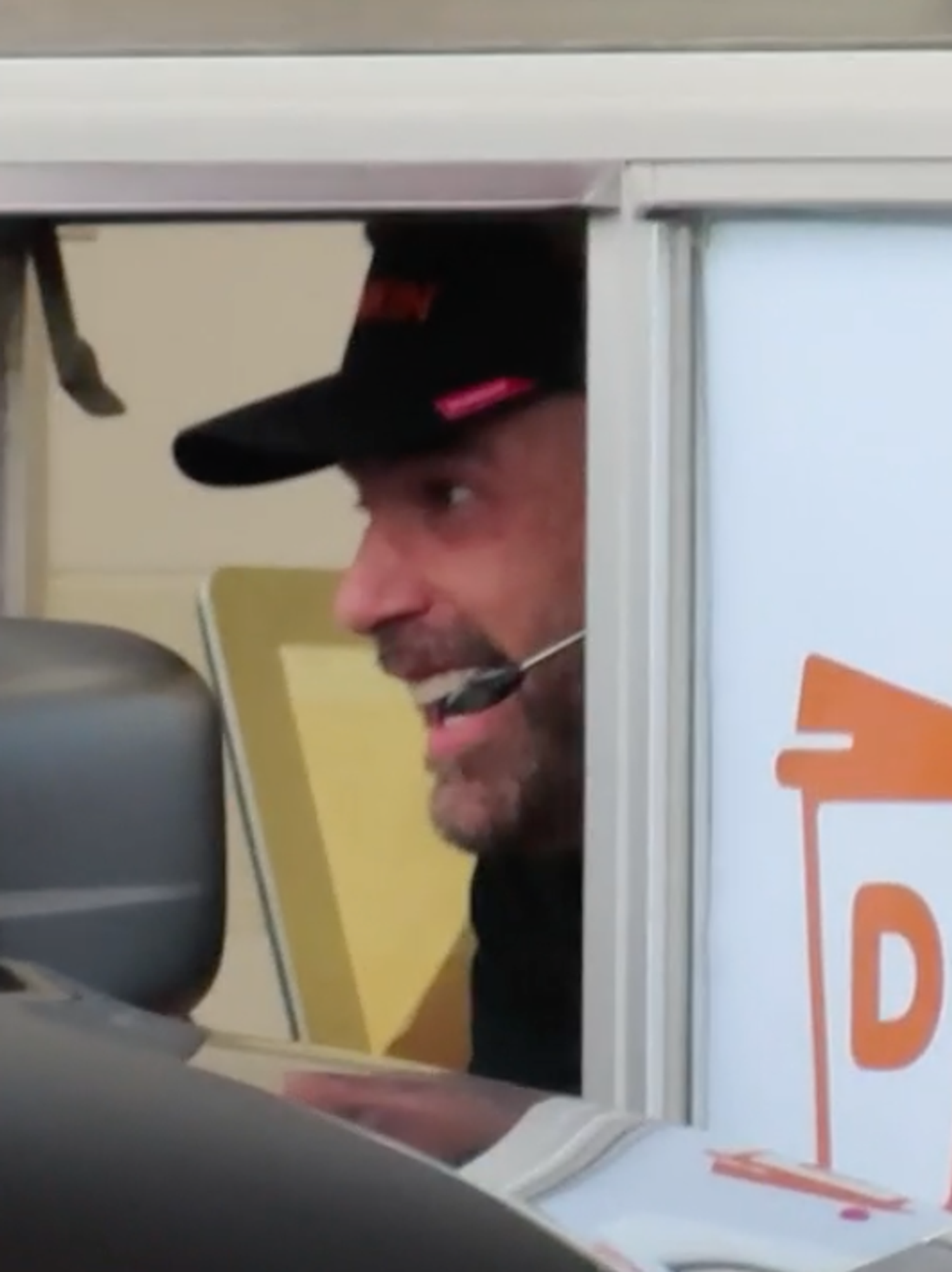 Ben Affleck has been serving customers at Dunkin' Donuts and the results are very sweet