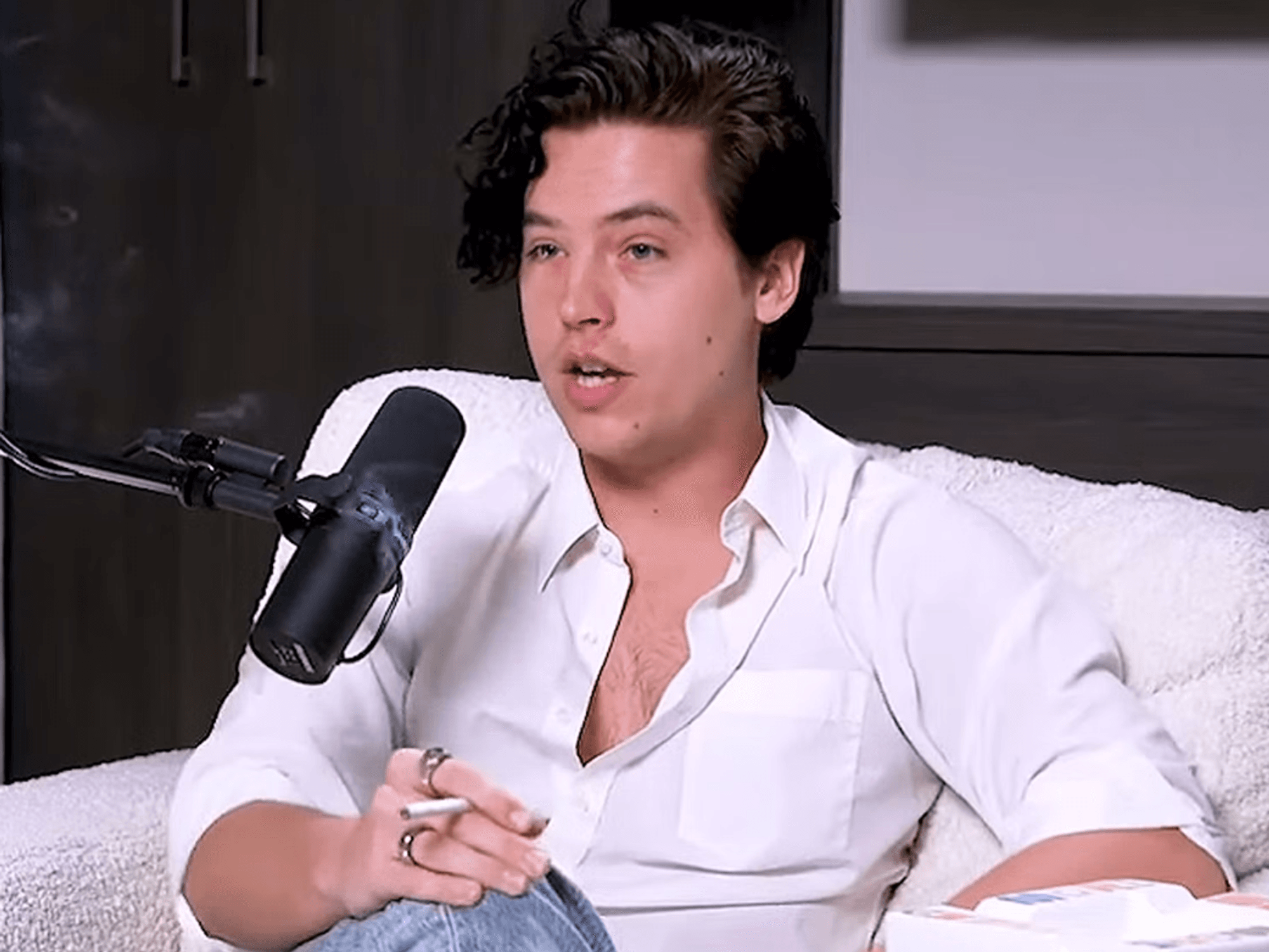 cole sprouse podcast cigarette People are cringing at the way smokes inside during interview cole sprouse podcast cigarette Even