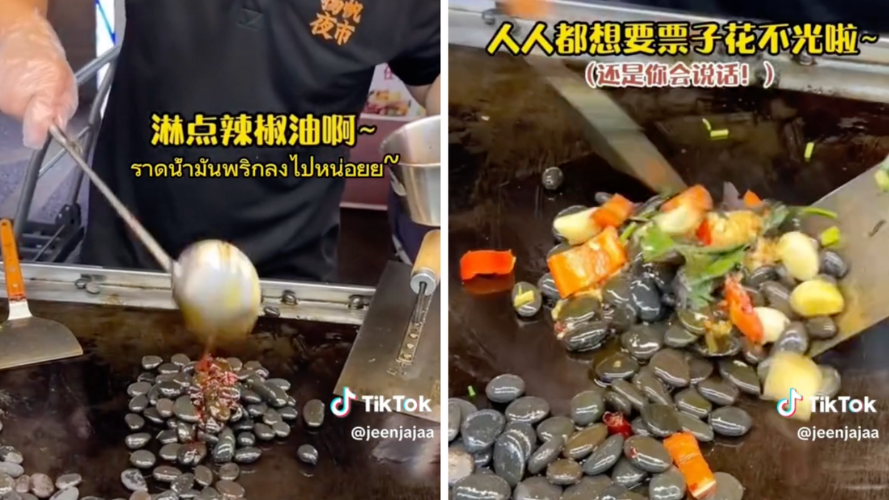 Stir-fried stones is the latest bizarre food trend to go viral