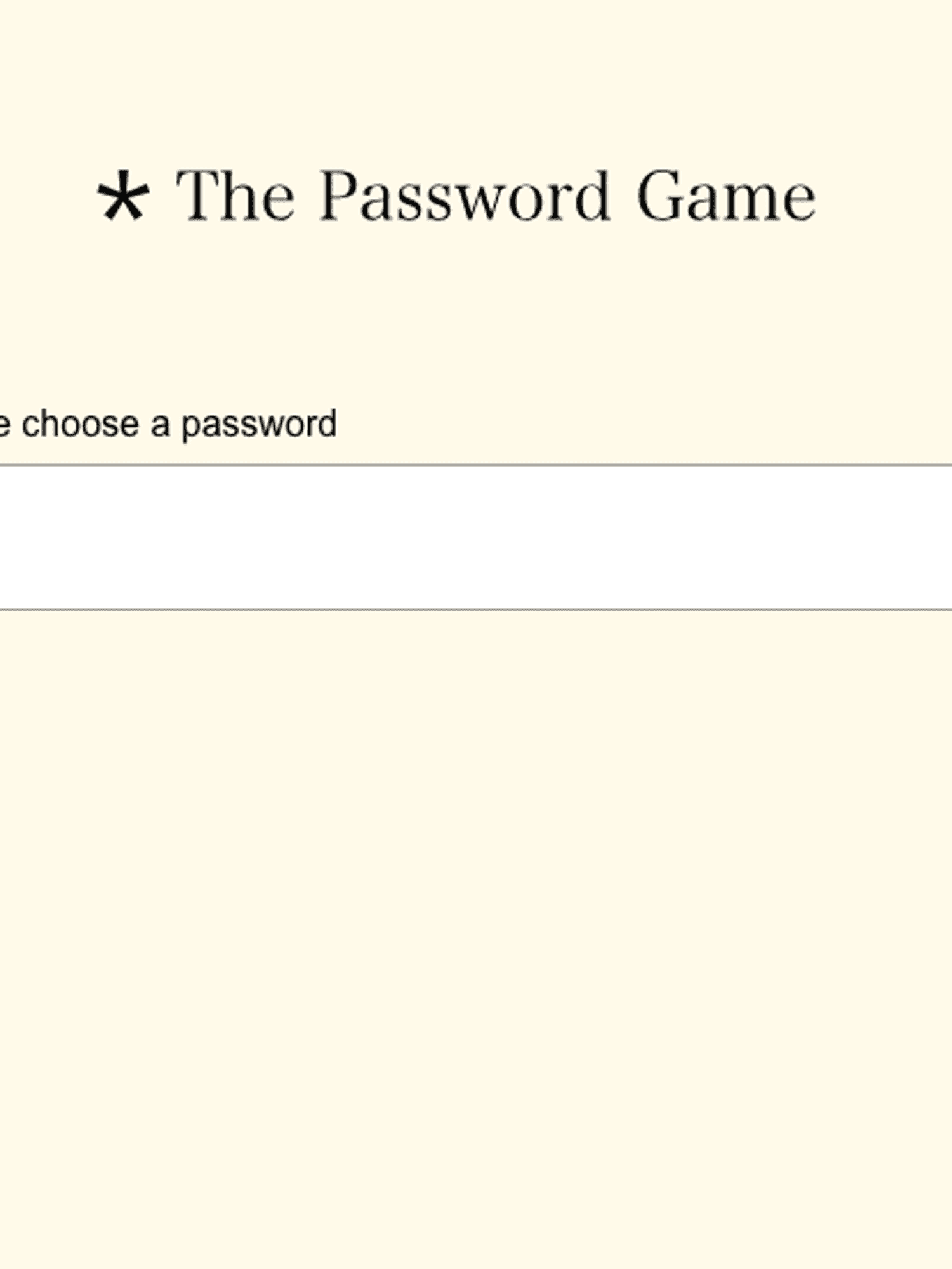 What is the new Password Game sweeping the internet – and how do you win?