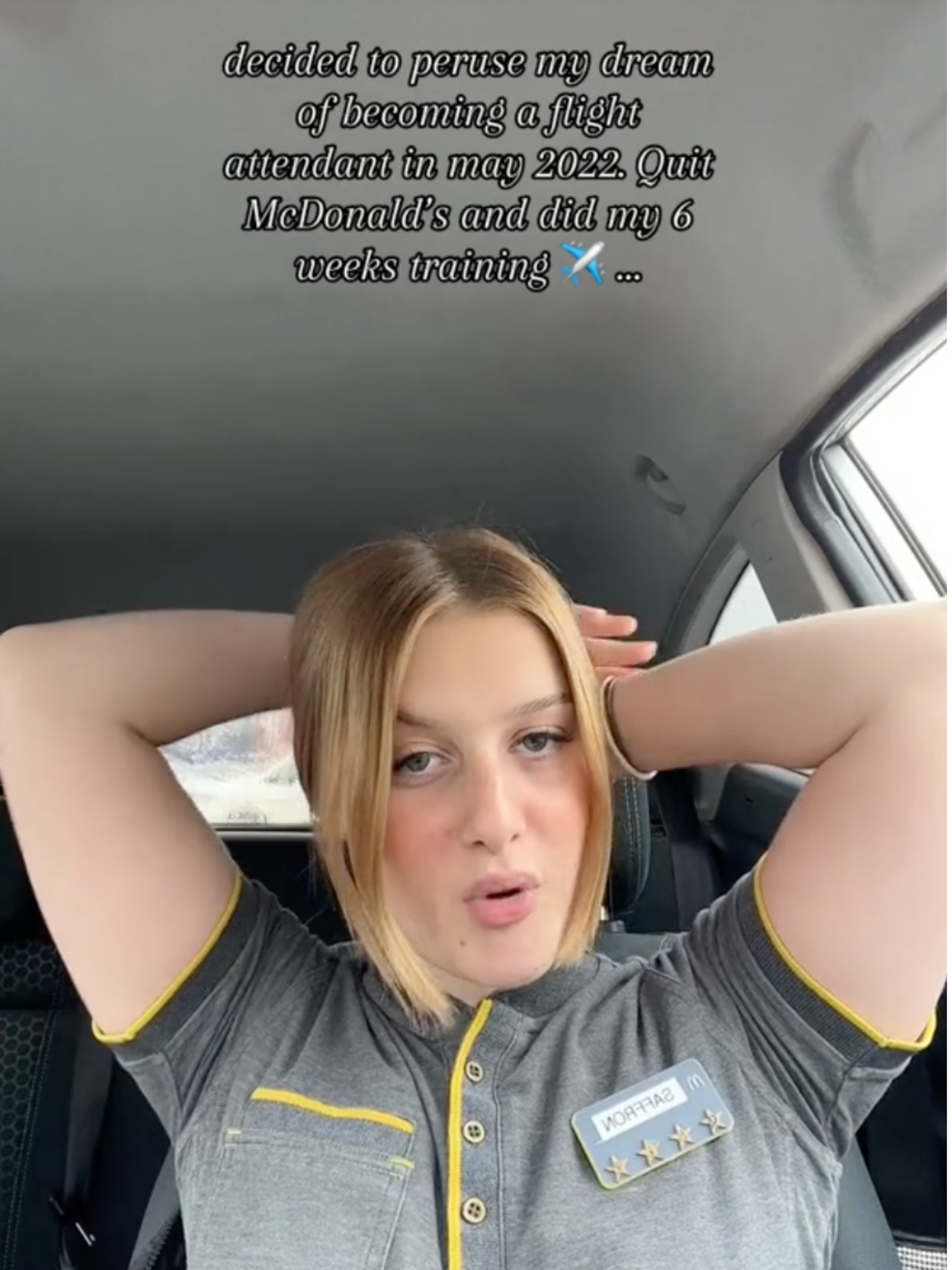 Flight attendant reveals why she quit ‘dream job’ to work in McDonald’s