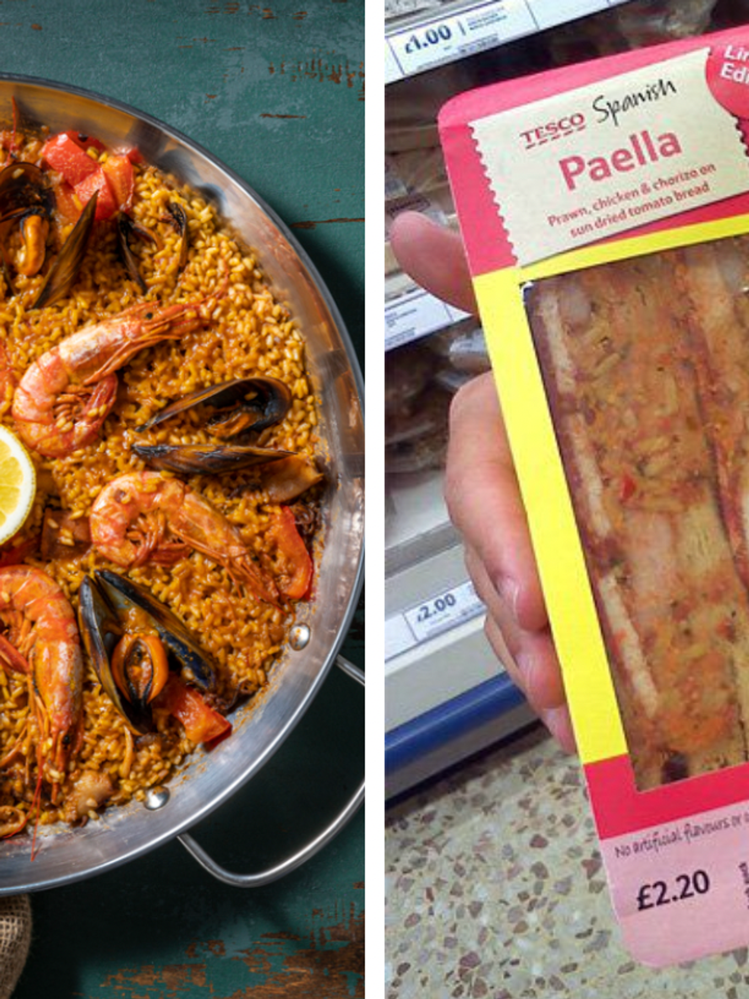 Spanish police mock Tesco for selling Paella sandwich
