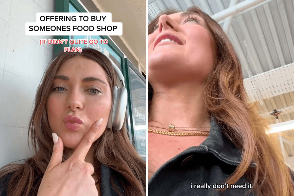 Influencer breaks down in tears after strangers reject her offer to pay for their shopping