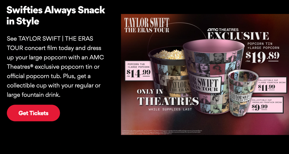 How to get Taylor Swift 'Eras Tour' merchandise on the AMC website