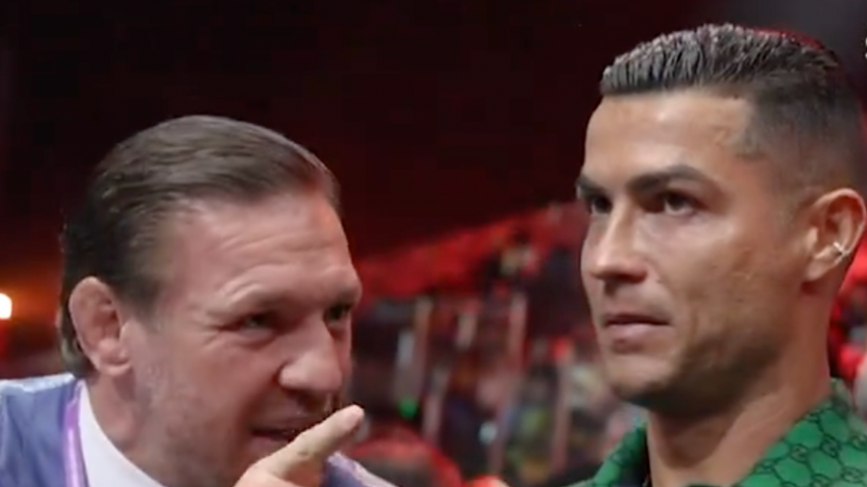 Ronaldo’s awkward reaction to Conor McGregor has gone viral