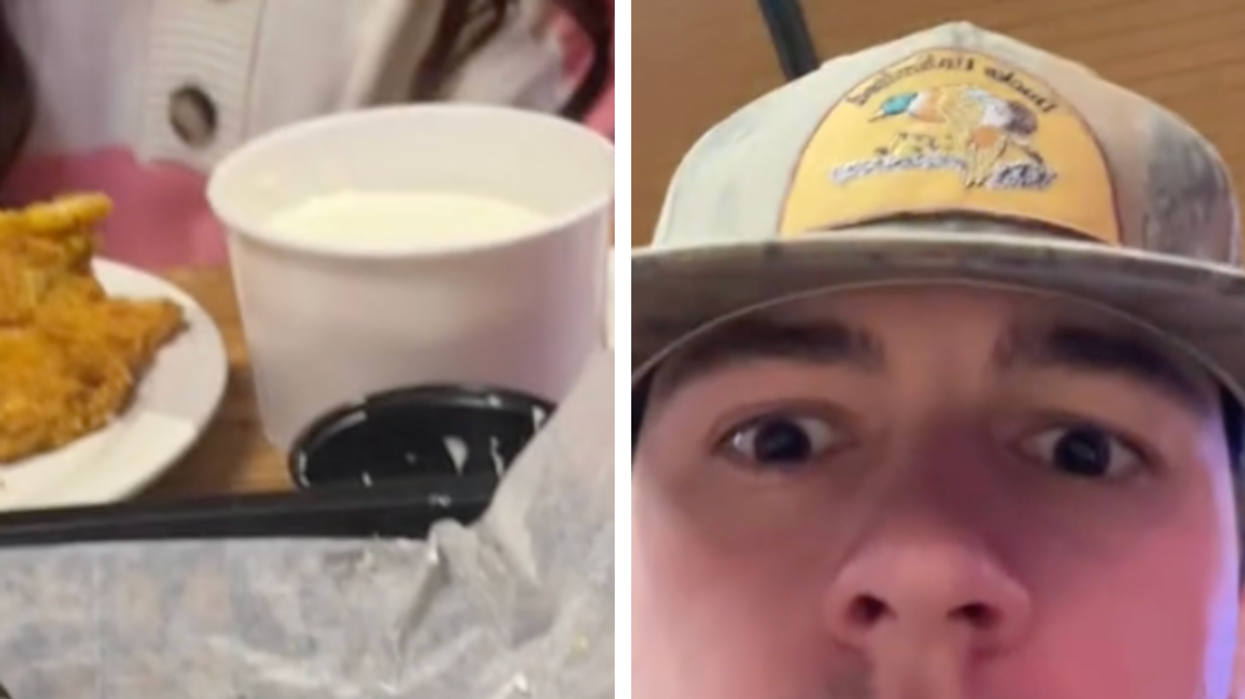 Woman praised for bringing a tub of ranch sauce on first date