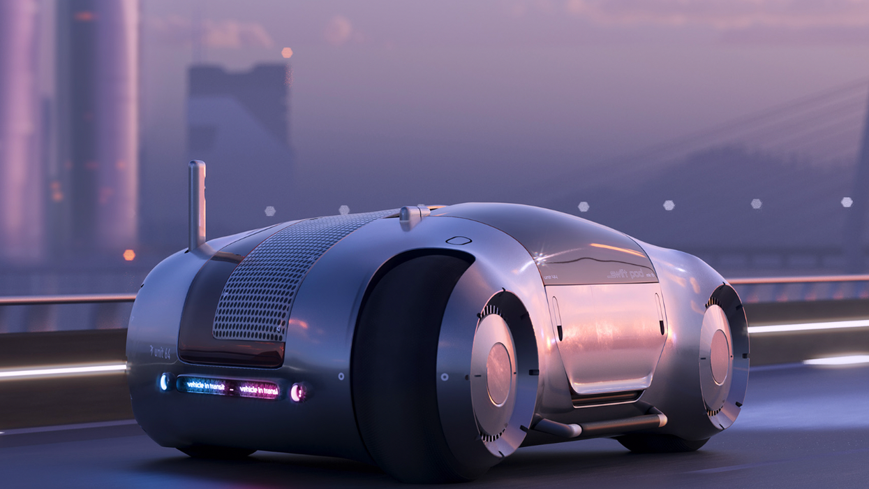 Overnight travel pod drives passengers while they sleep