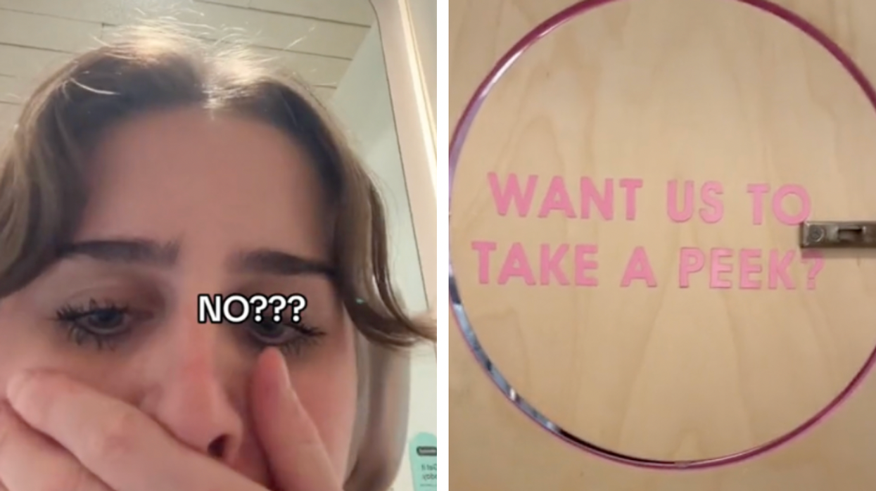 Dressing room 'peek hole' sparks debate on TikTok