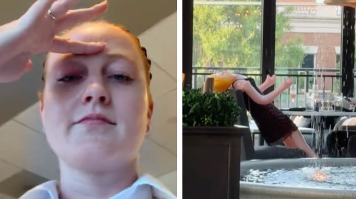 Waitress fired for sharing video of man dining with a blow-up doll