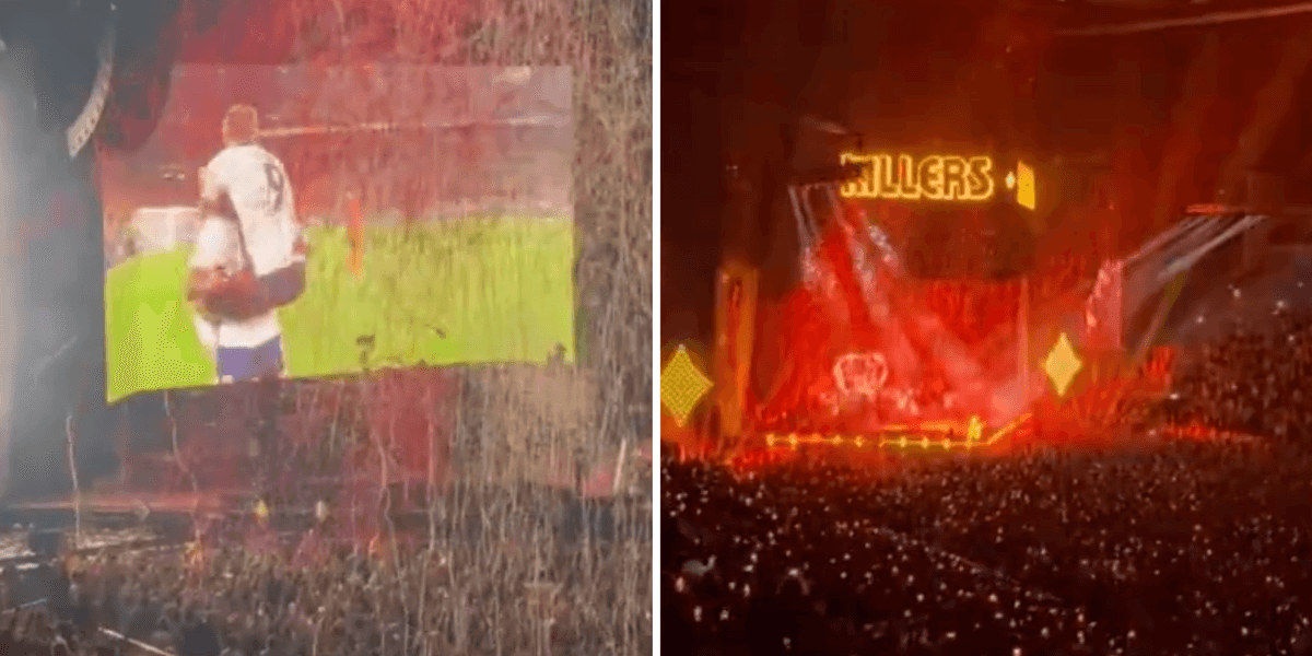 O2 Top Ups Sign The Killers playing 'Mr. Brightside' after England reach Euro 2024 ...