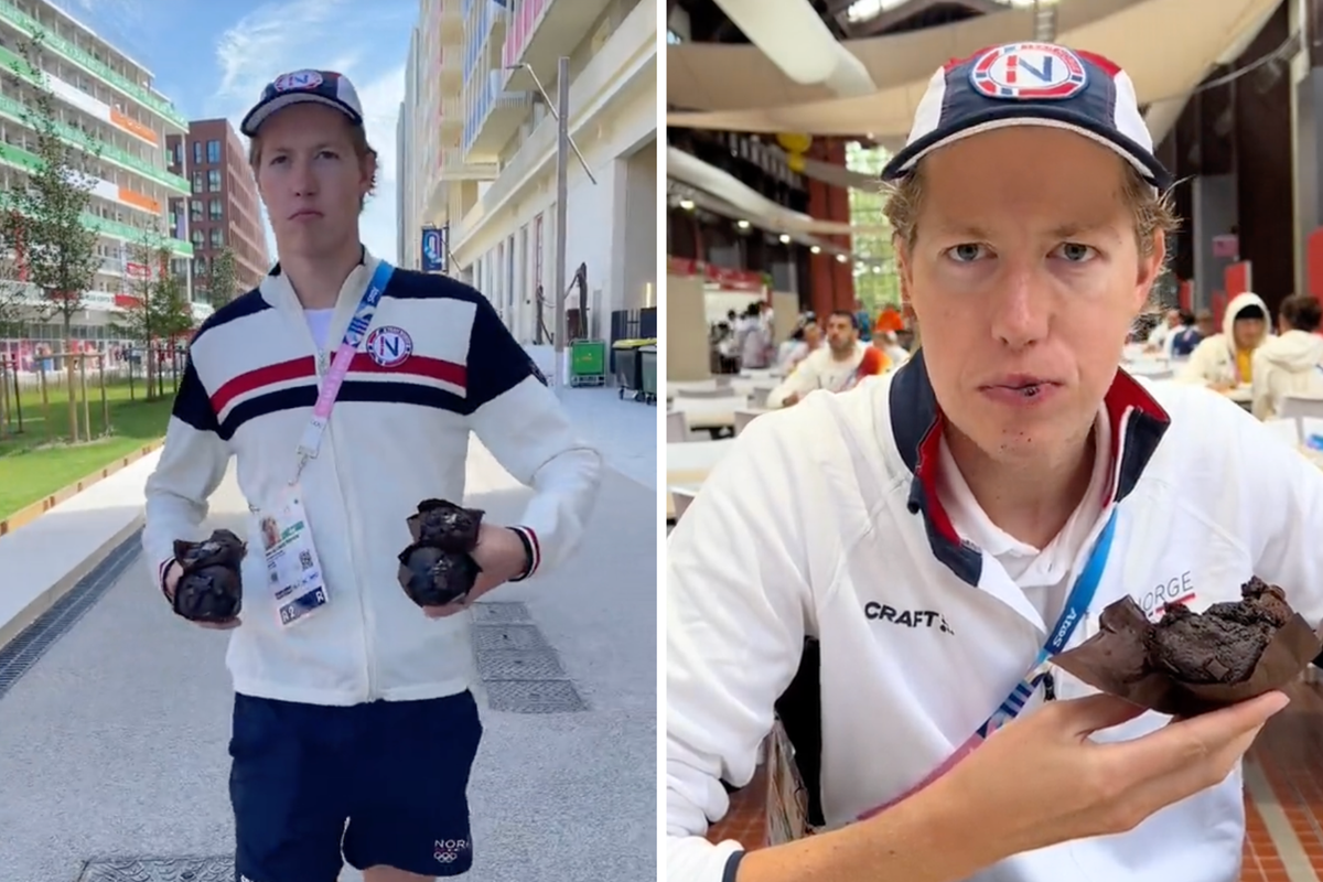 Norwegian swimmer goes viral for hilarious Olympic village chocolate muffin TikTok videos