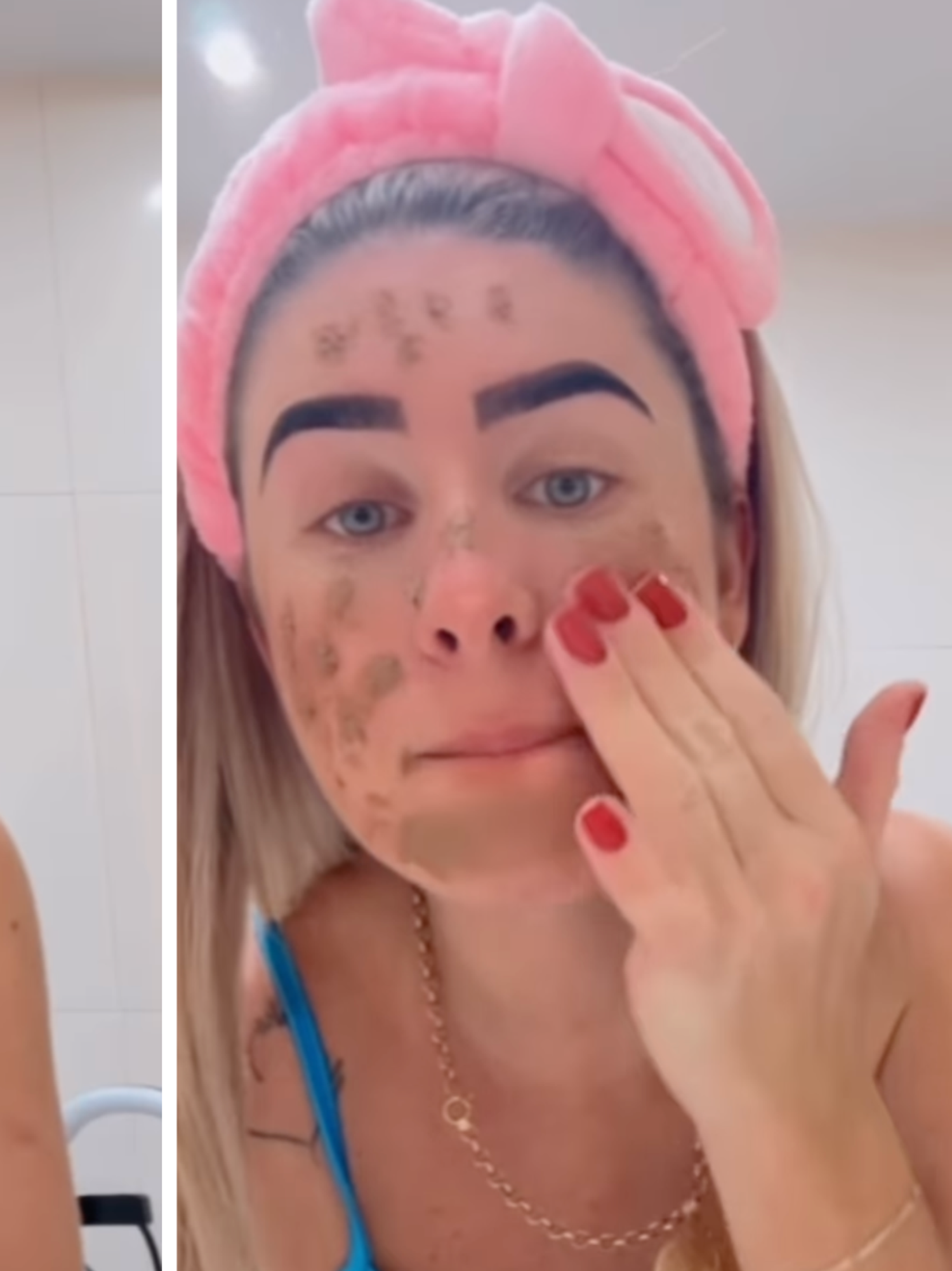 Influencer disgusts followers by using poo for a face mask after previously using period blood