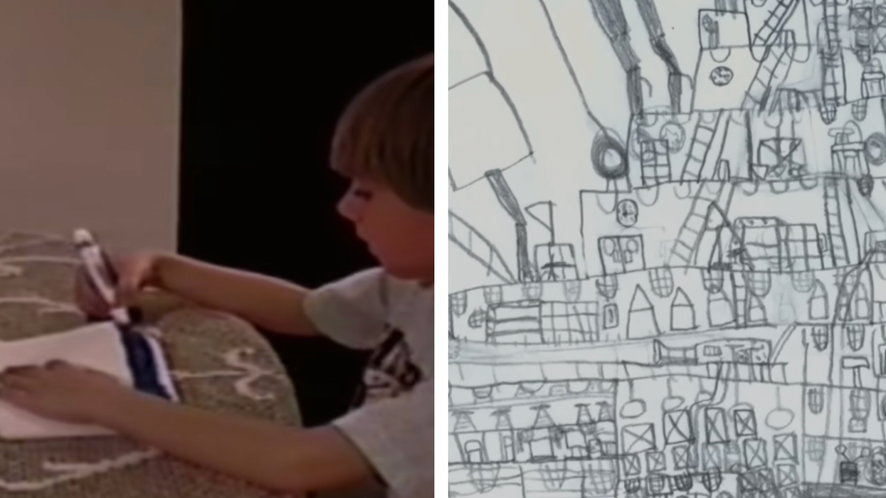 Child claims he 'made peace knowing he died on Titanic' after creepy drawing