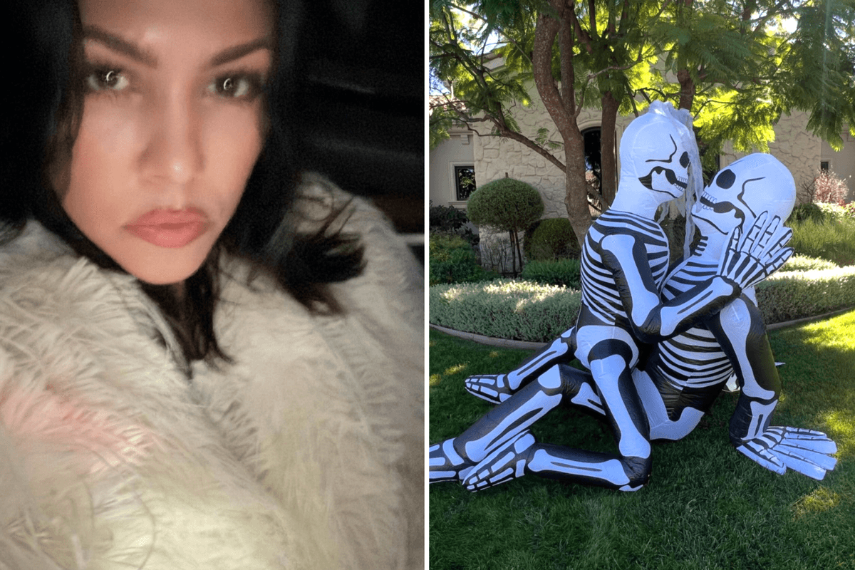 Kourtney Kardashian called out over NSFW Halloween decorations