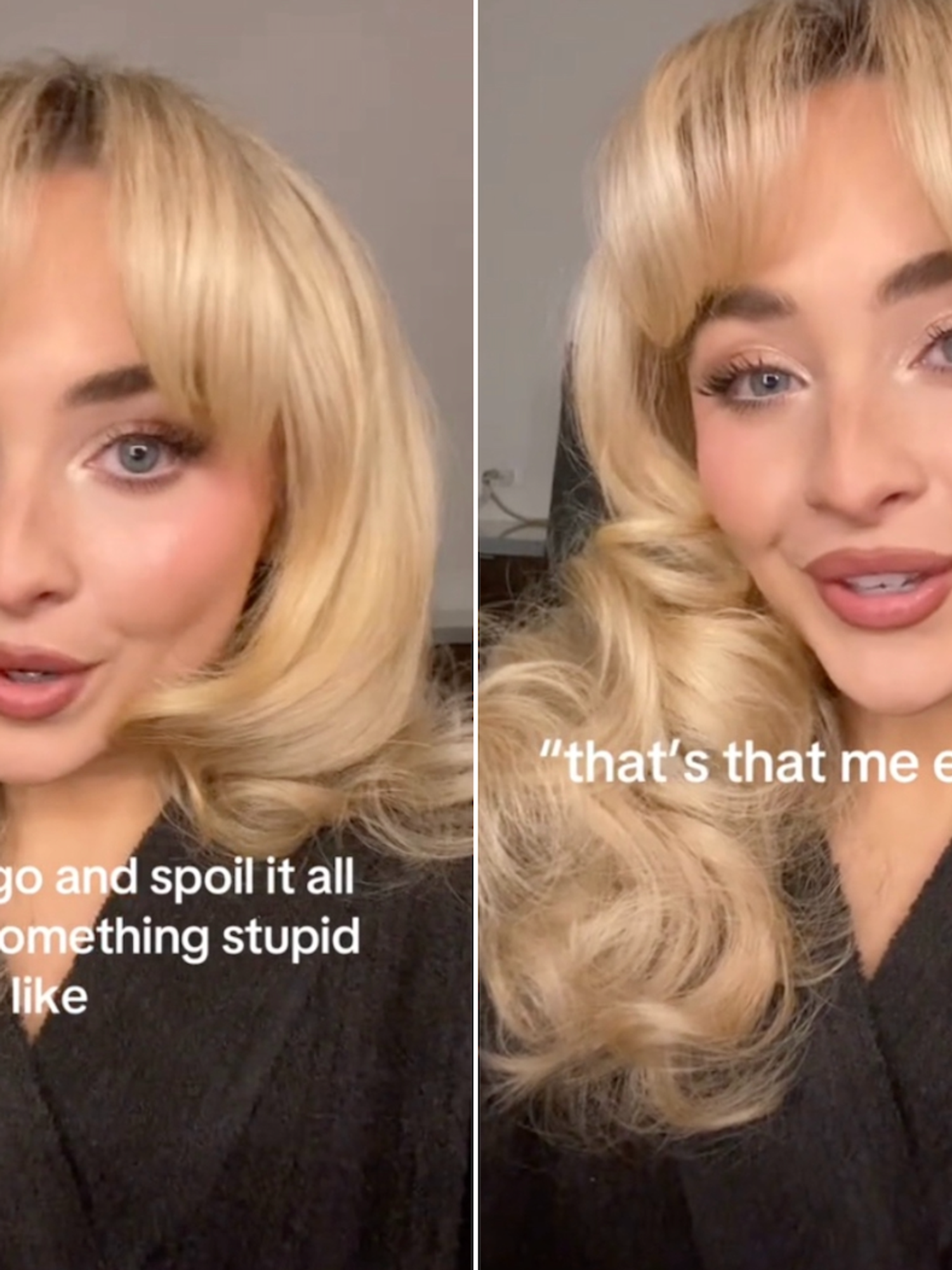 Sabrina Carpenter gets in on 'And then I go and spoil it all' TikTok trend
