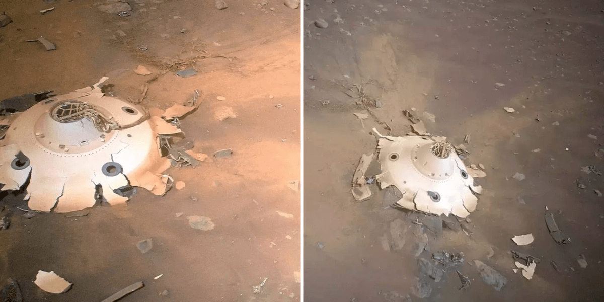'Otherworldly' crash site discovered on surface of Mars by NASA ...