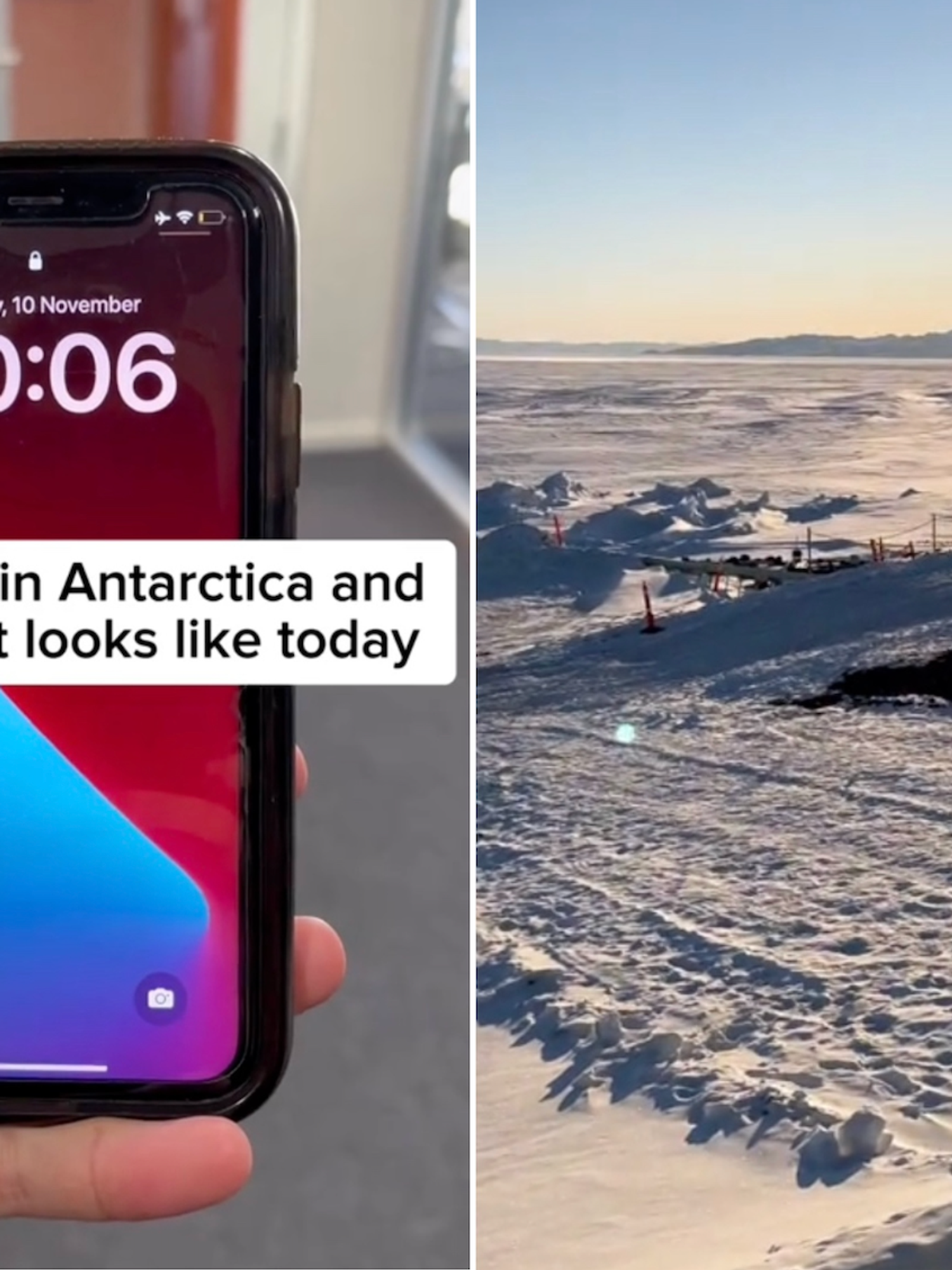 People can't believe what midnight in Antarctica looks like right now