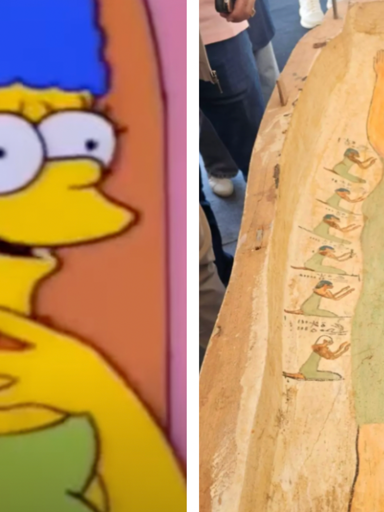 'Marge Simpson' painting discovered on 3,000-year-old Egyptian tomb
