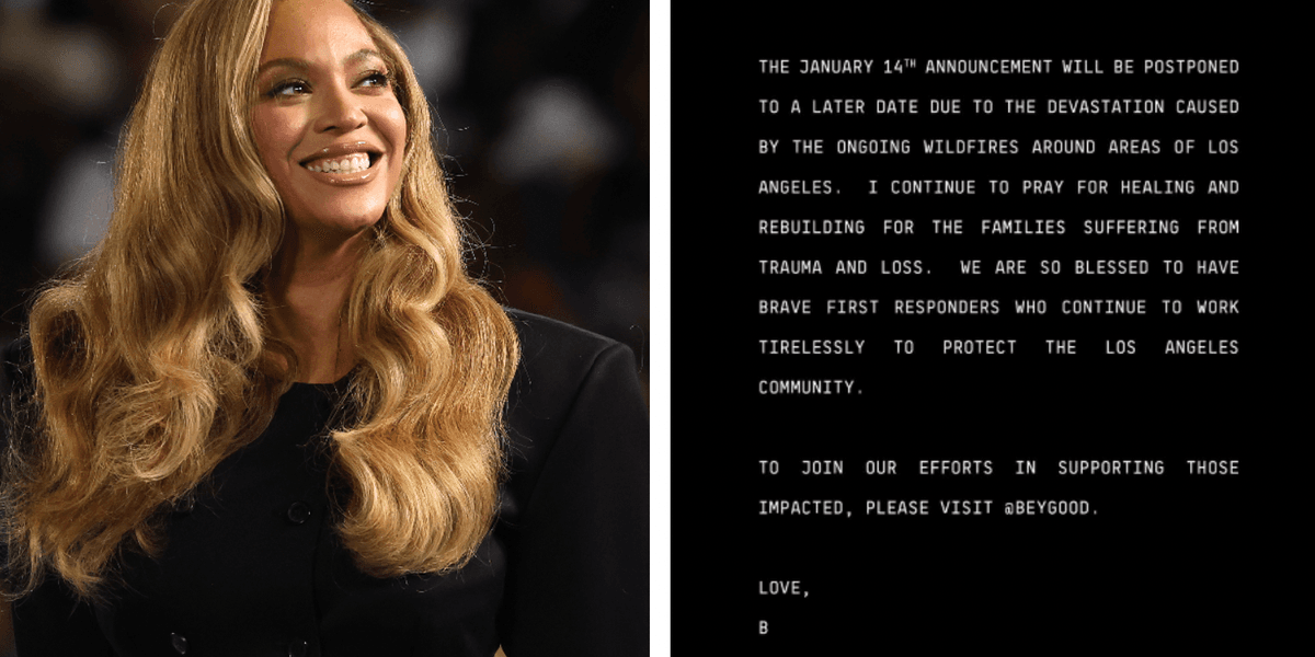 Beyonce fans divided over last minute announcement delay due to LA ...