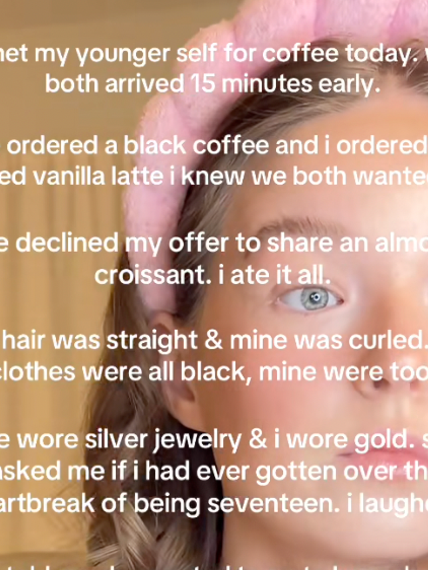 'I met my younger self for a coffee' TikTok trend explained