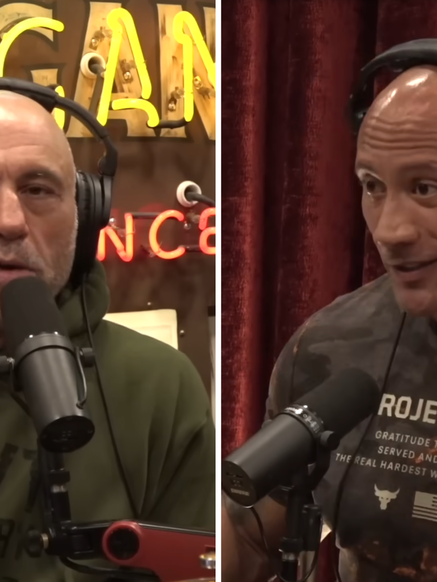 Joe Rogan couldn't believe Dwayne 'The Rock' Johnson struggled with one exercise in the gym