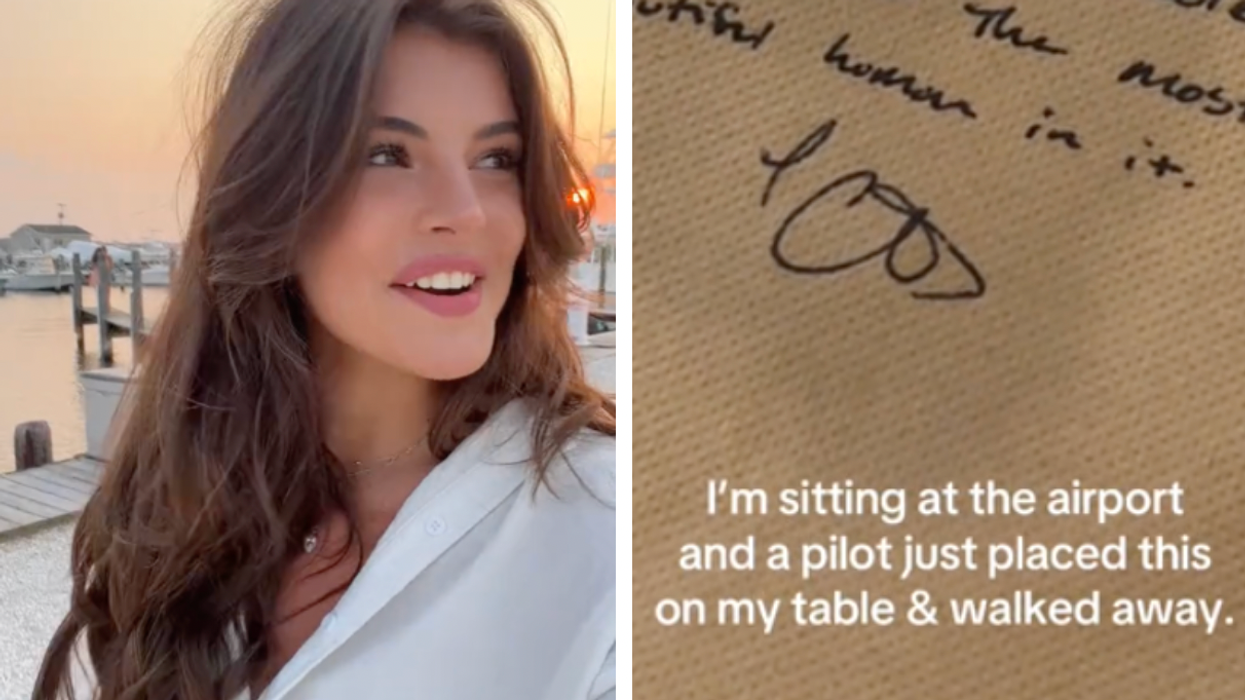 Passenger goes viral after receiving unexpected note from pilot on back of a napkin