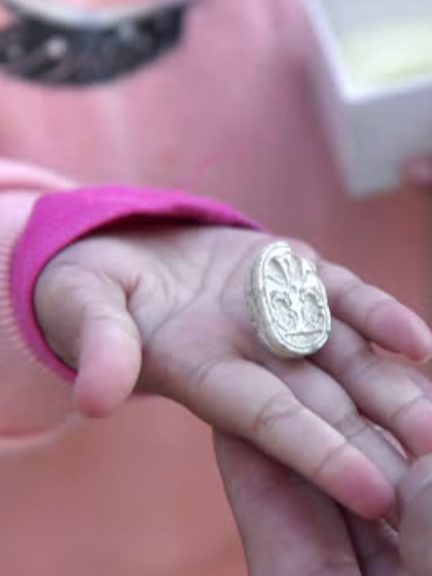 Stone picked up by three-year-old turns out to be priceless ancient artefact